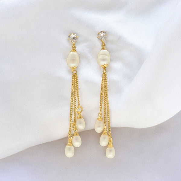J Pearls Dheera Pearl Earrings - Distacart