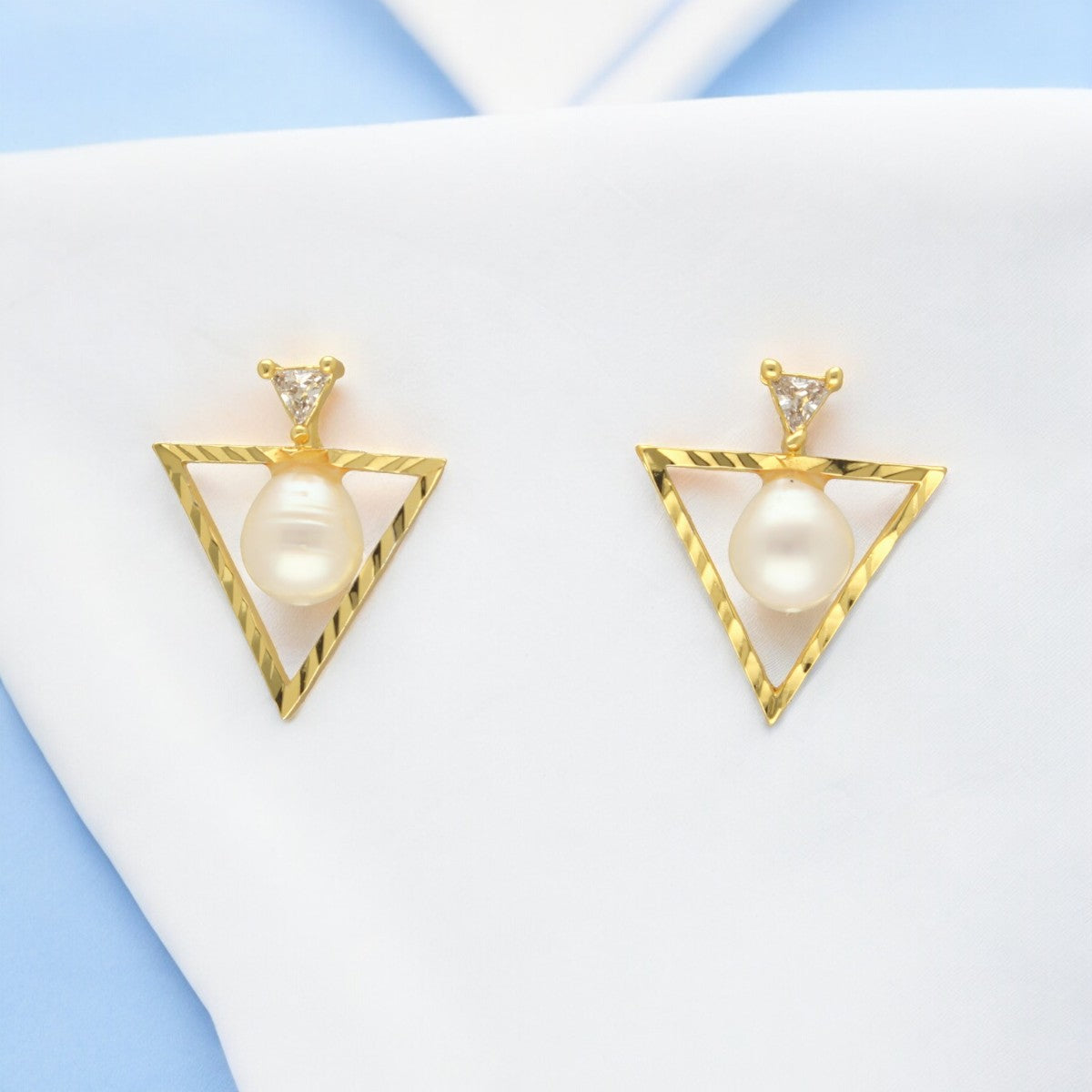 J Pearls Zara Pearl Earrings - Distacart