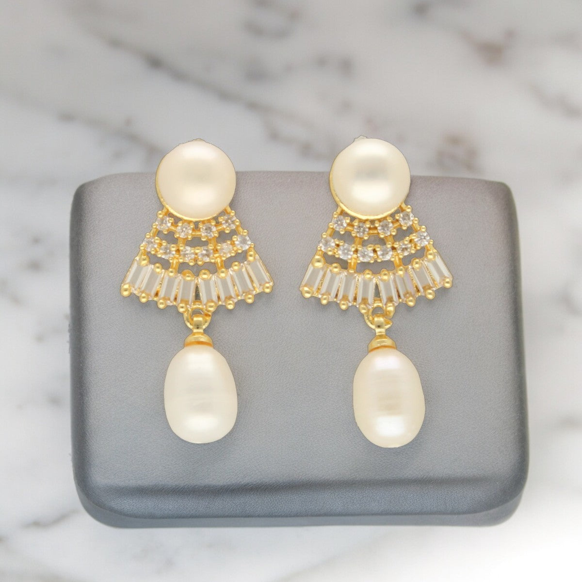 J Pearls Dhatri Pearl Earrings - Distacart