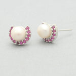 Thumbnail for J Pearls Dheeksha Pearl Earrings - Distacart