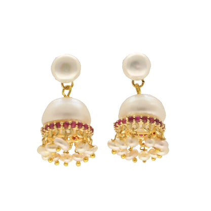 J Pearls Kamya Pearl Earrings - Distacart