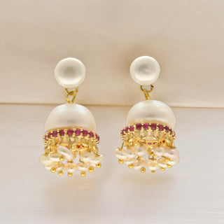 J Pearls Kamya Pearl Earrings - Distacart