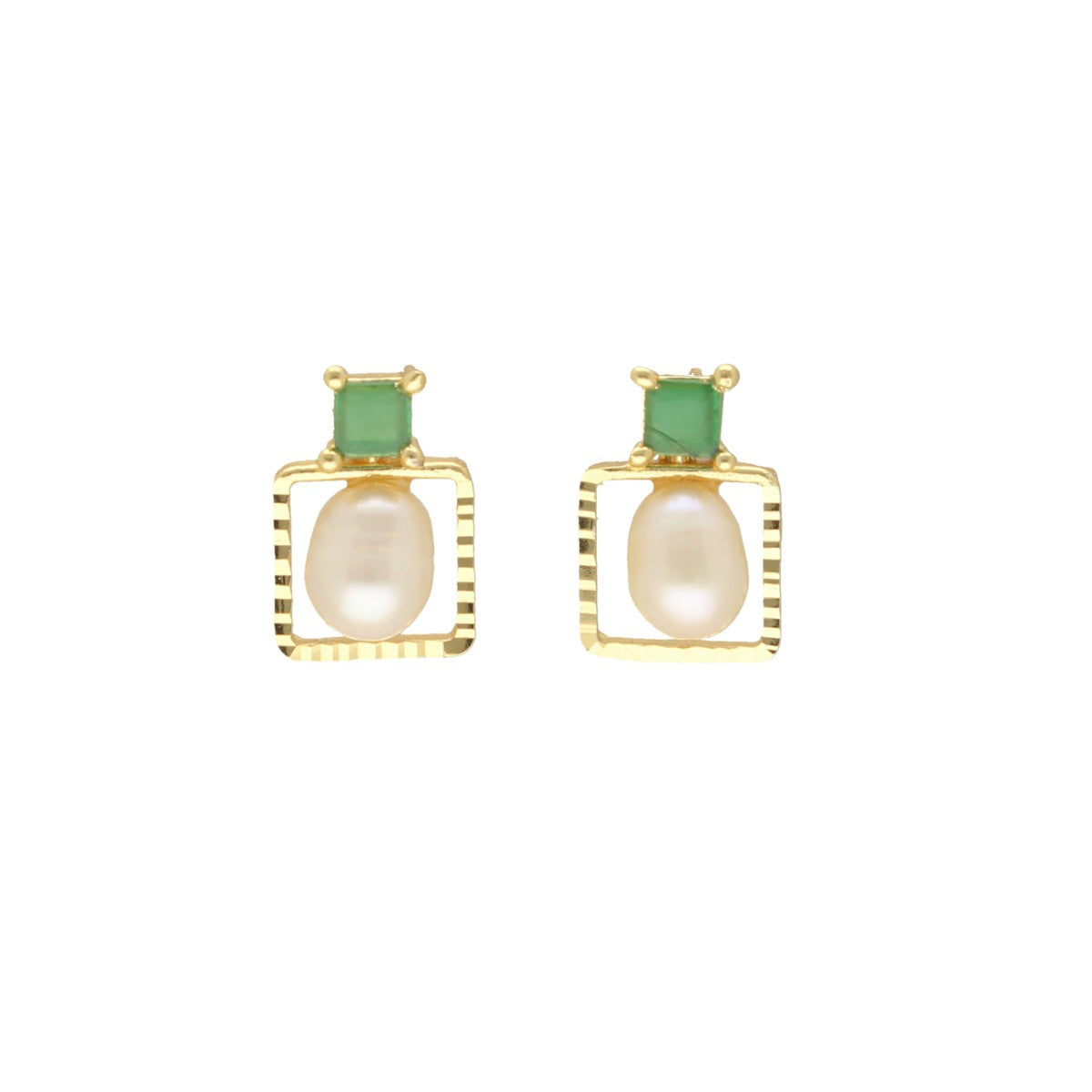 J Pearls Eva Pearl Earrings - Distacart