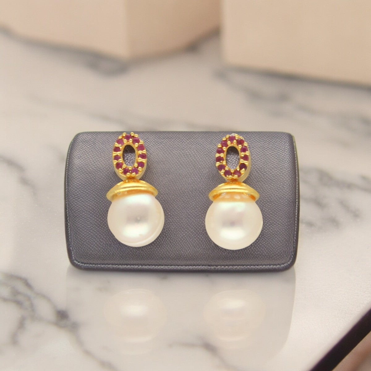 J Pearls Siddhi Pearl Earrings - Distacart