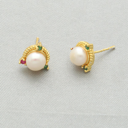 J Pearls Baani Pearl Earrings - Distacart