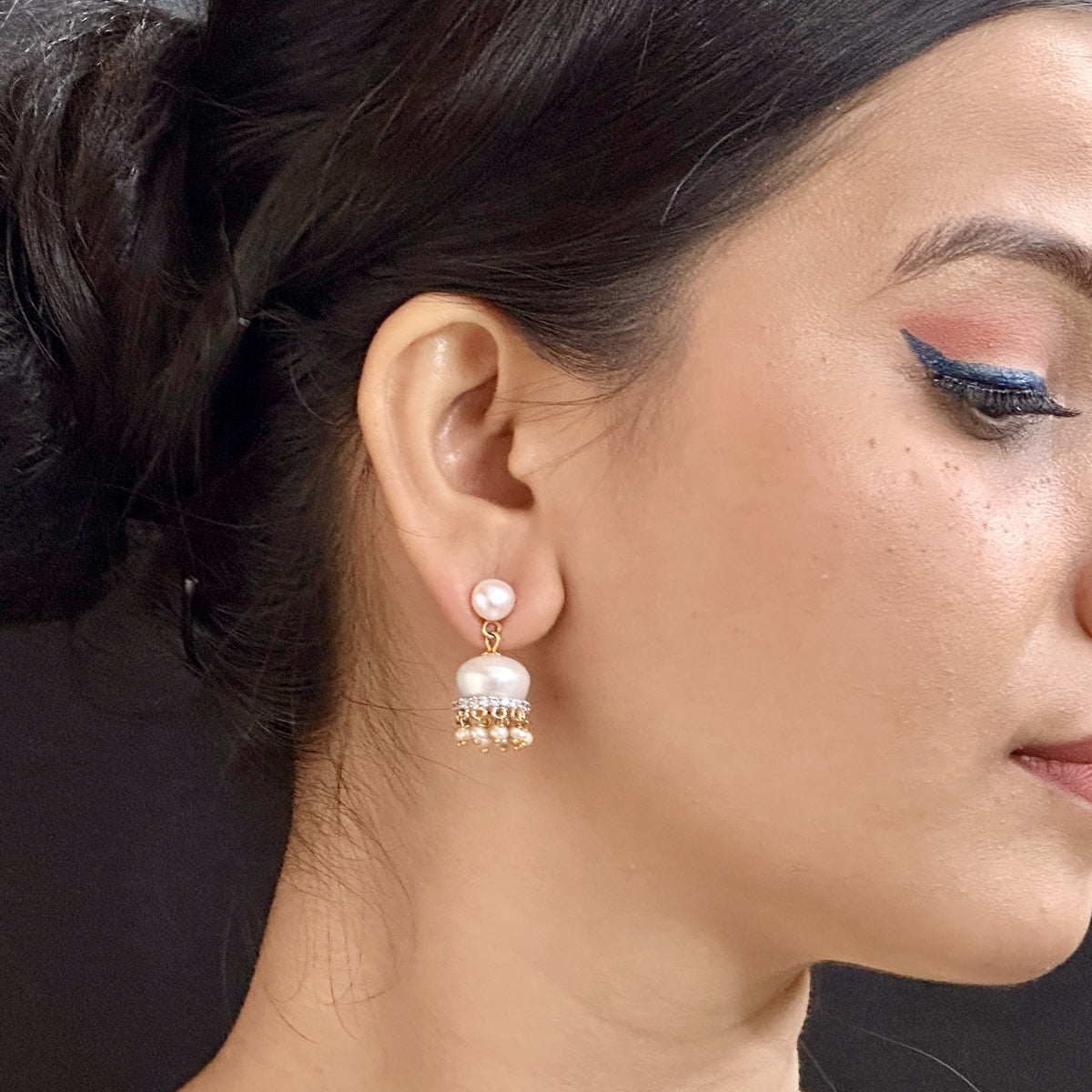 J Pearls Daksina Pearl Earrings - Distacart