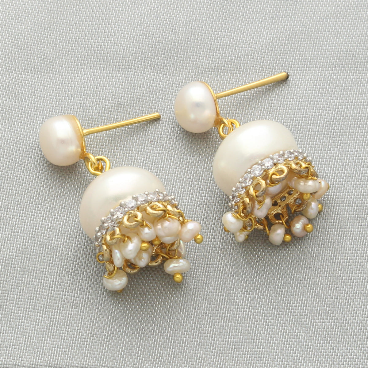 J Pearls Daksina Pearl Earrings - Distacart
