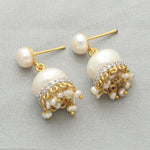 Thumbnail for J Pearls Daksina Pearl Earrings - Distacart