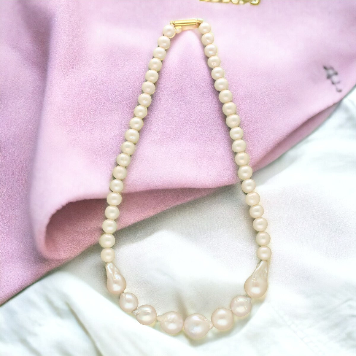 J Pearls Falak 1 Line Baroque Pearl Necklaces - Distacart