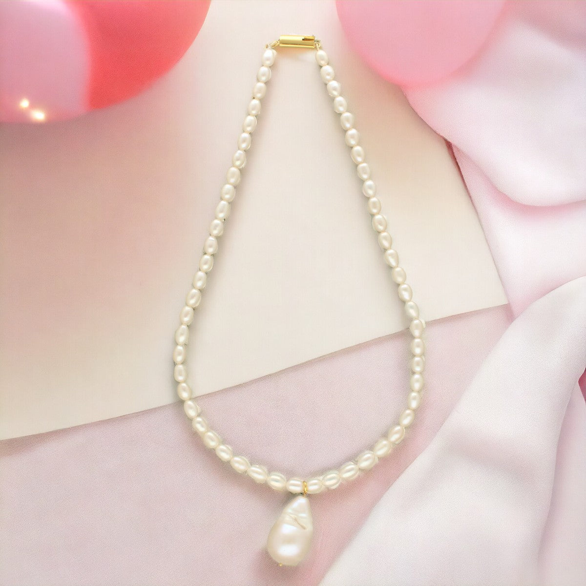 J Pearls Zora 1 Line Pearl Necklaces - Distacart