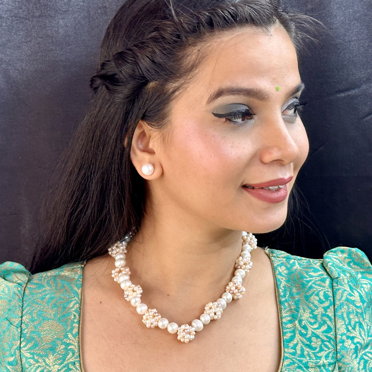 J Pearls Sarah 1 Line Pearl Necklaces - Distacart