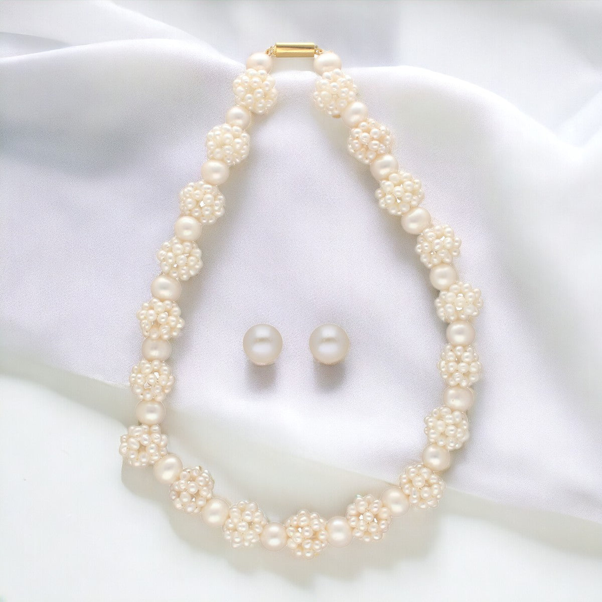 J Pearls Ihita 1 Line Pearl Necklaces - Distacart