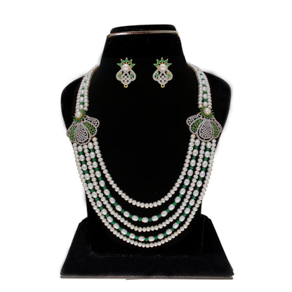 J Pearls Baldar 5 Lines Pearl Set - Distacart