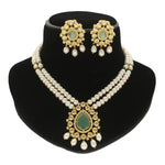 Thumbnail for J Pearls Shalin Exquisite Pearl Necklace Set - Distacart