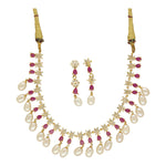 Thumbnail for J Pearls Ekaaksh Pearl Necklace Set - Distacart