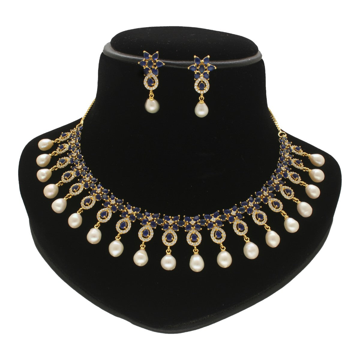 J Pearls Roshan Pearl Necklace Set - Distacart