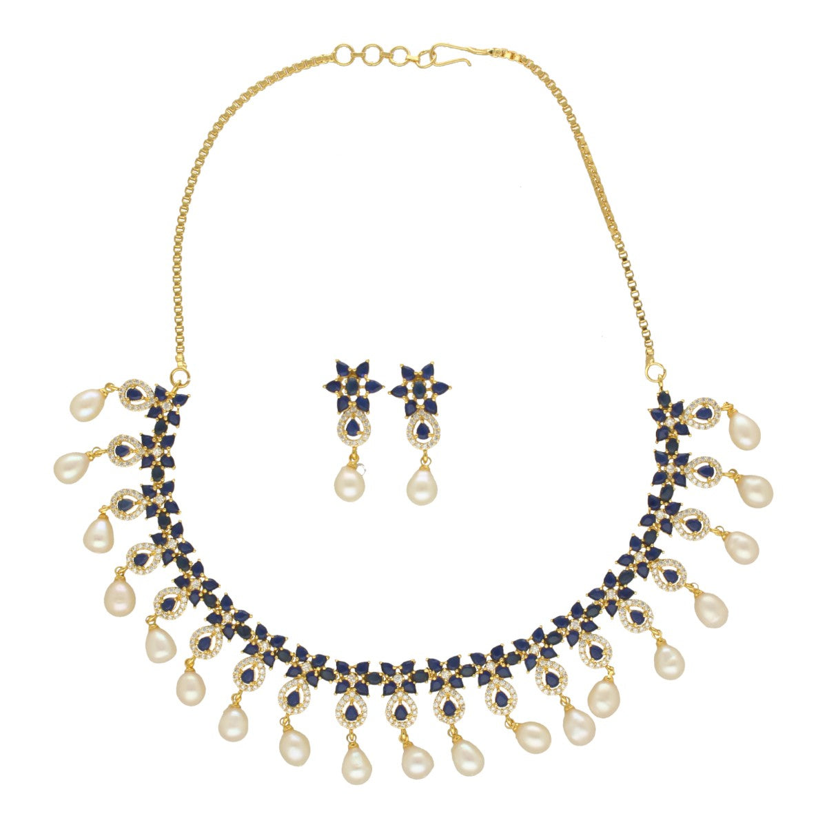 J Pearls Roshan Pearl Necklace Set - Distacart