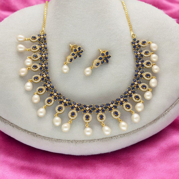 J Pearls Roshan Pearl Necklace Set - Distacart