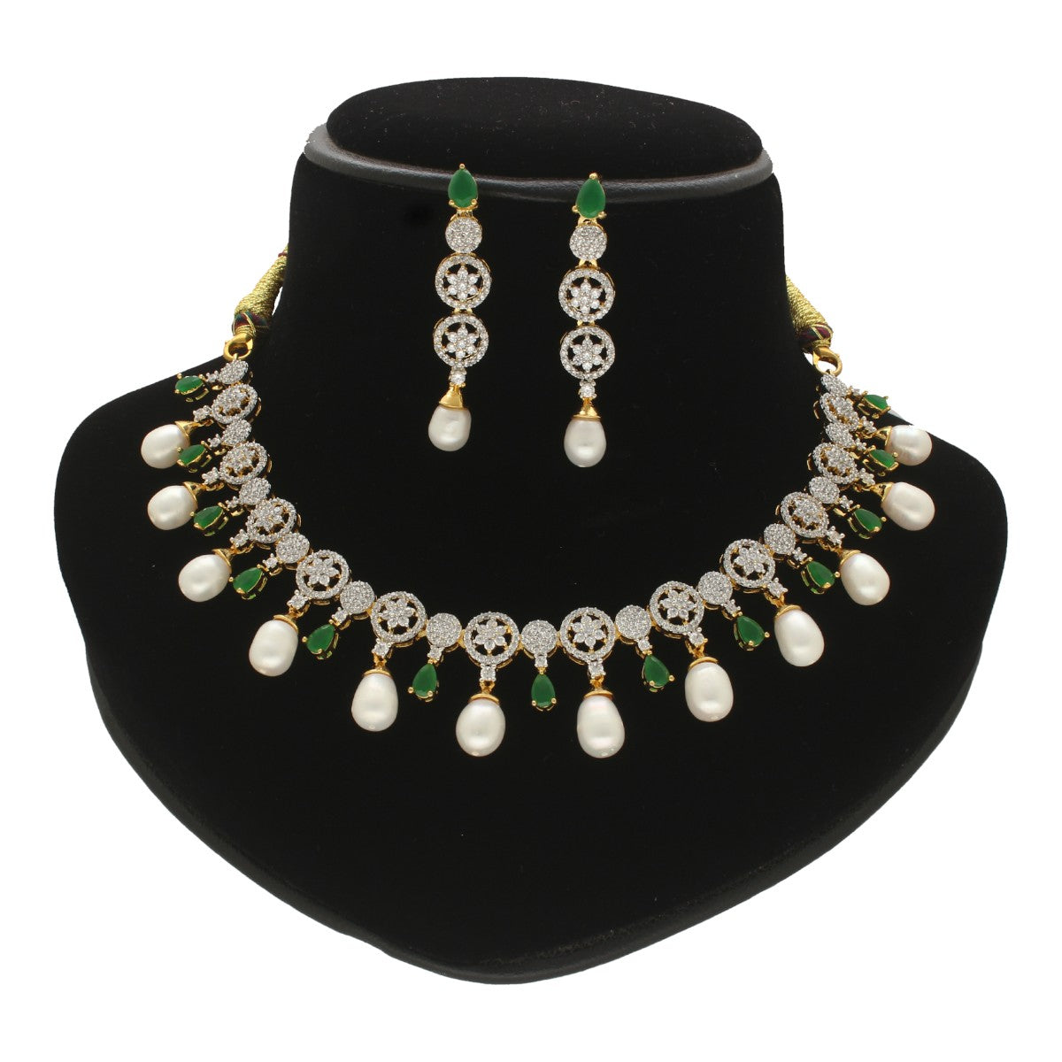 J Pearls Gitan Pearl Necklace Set - Distacart