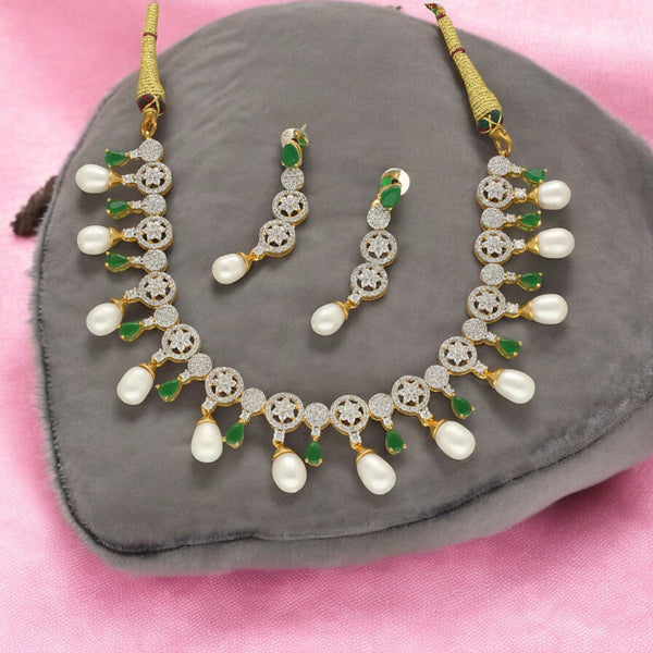 J Pearls Gitan Pearl Necklace Set - Distacart