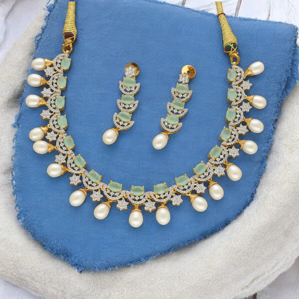 J Pearls Aurora Adornments Pearl Necklace Set - Distacart