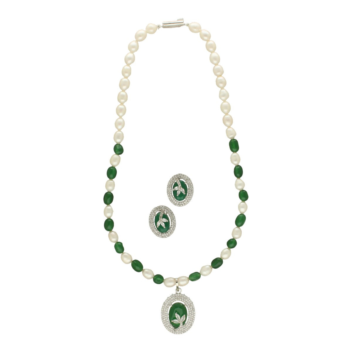 J Pearls Aurora Bliss Pearl Necklace Set - Distacart