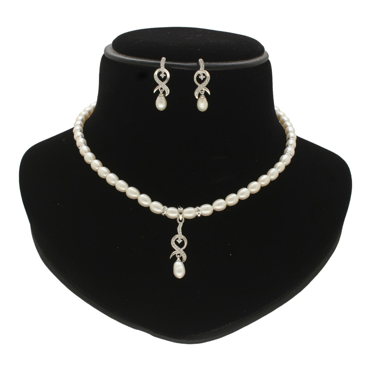 J Pearls Zaral Pearl Necklace Set - Distacart