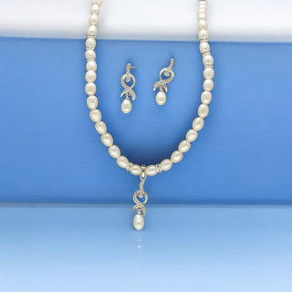 J Pearls Zaral Pearl Necklace Set - Distacart