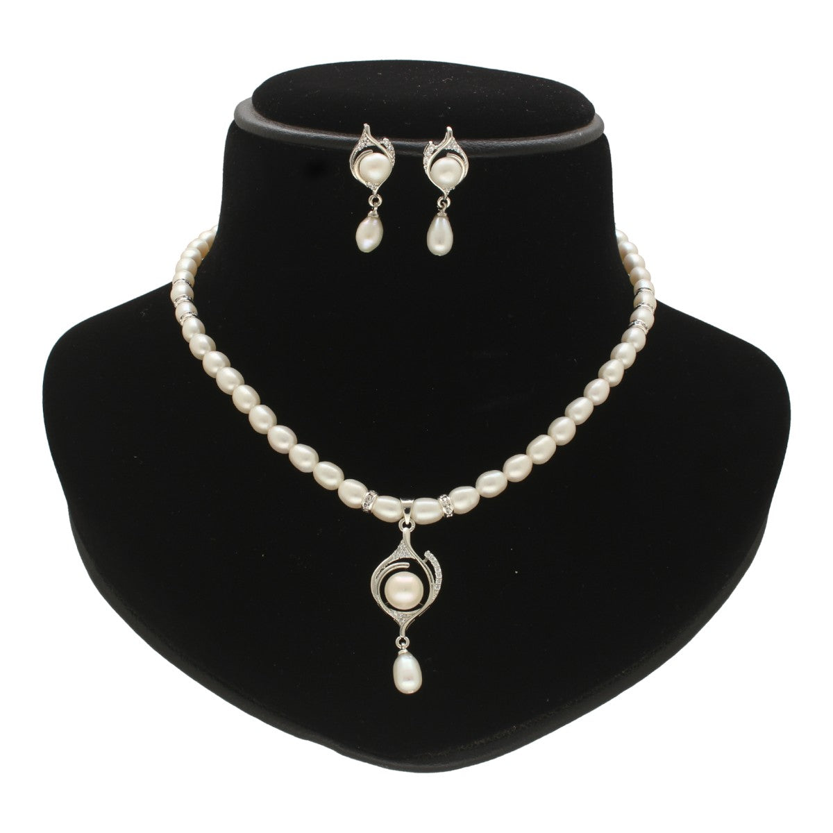 J Pearls Haima Pearl Necklace Set - Distacart