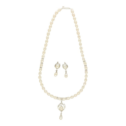 J Pearls Haima Pearl Necklace Set - Distacart
