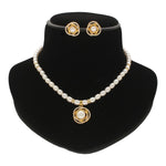 Thumbnail for J Pearls Vihara Pearl Necklace Set - Distacart
