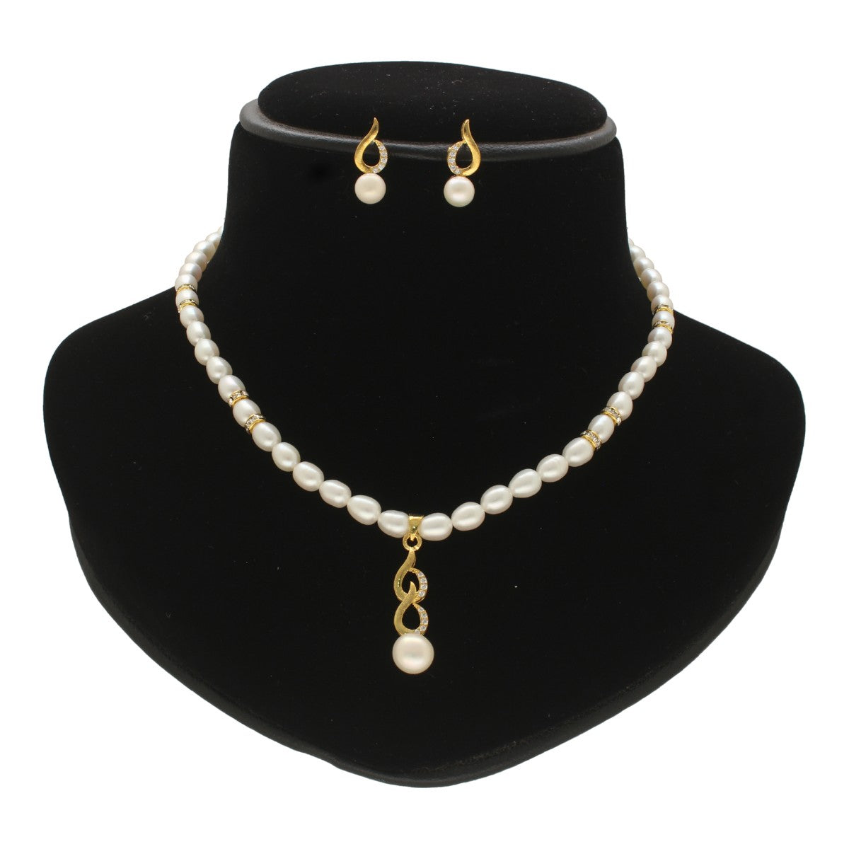 J Pearls Sani Pearl Necklace Set - Distacart