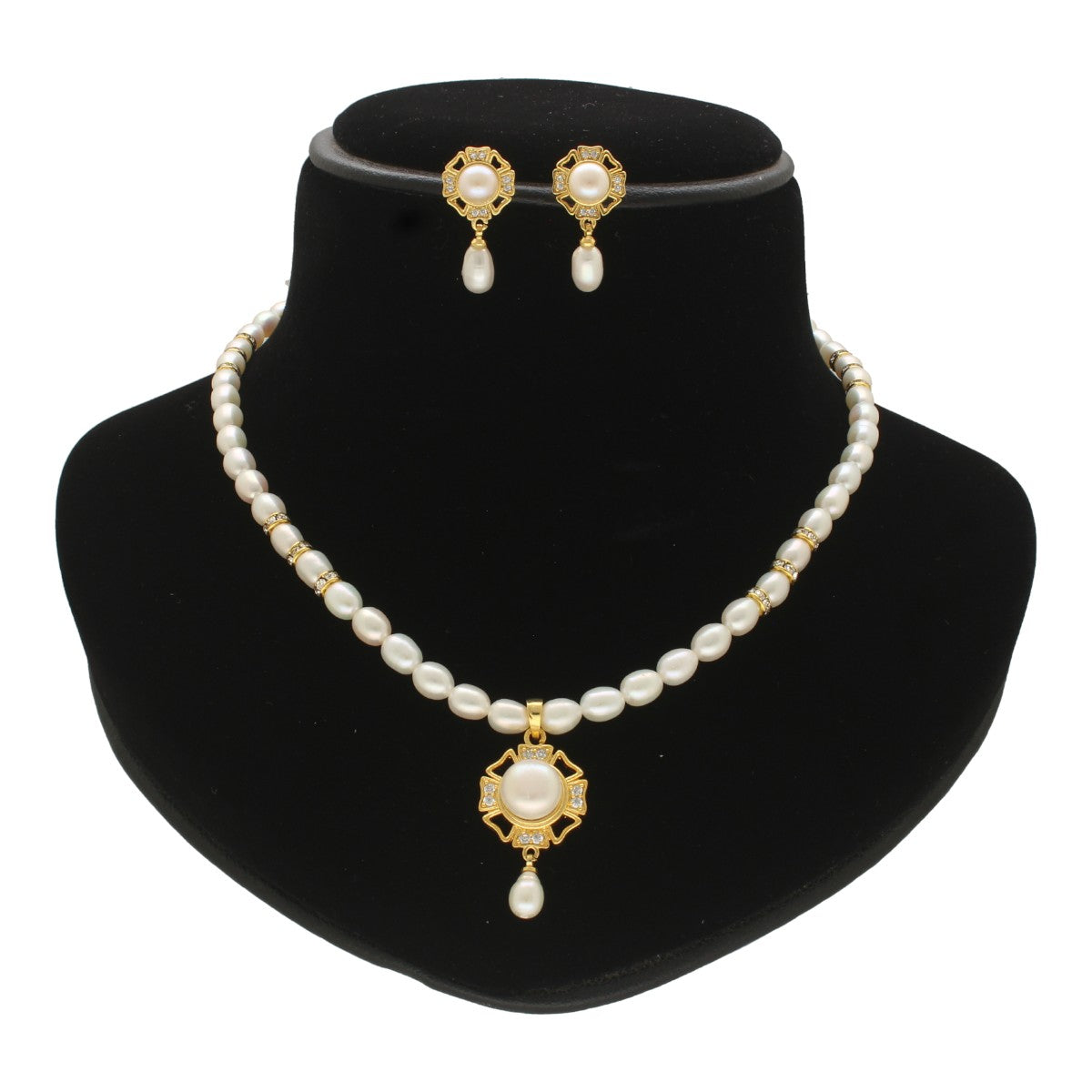 J Pearls Pearlescent Pearl Necklace Set - Distacart