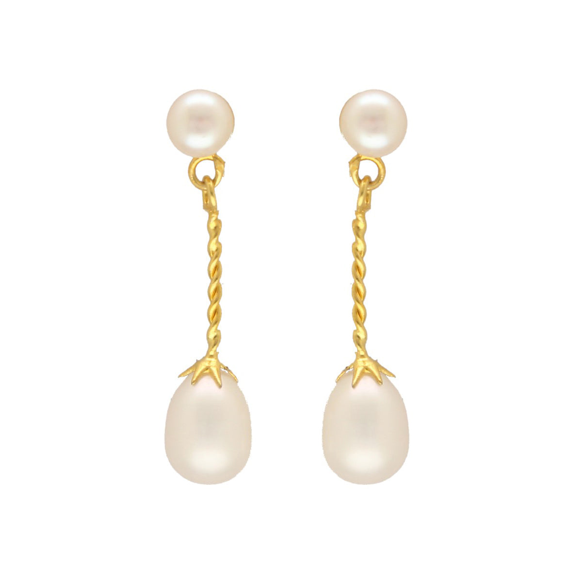 J Pearls Yanis Pearl Earrings - Distacart