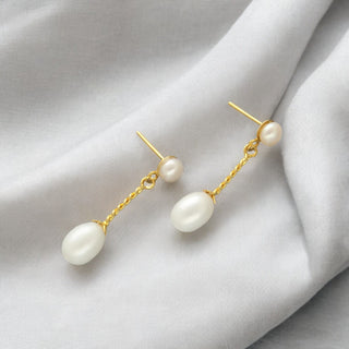 J Pearls Yanis Pearl Earrings - Distacart