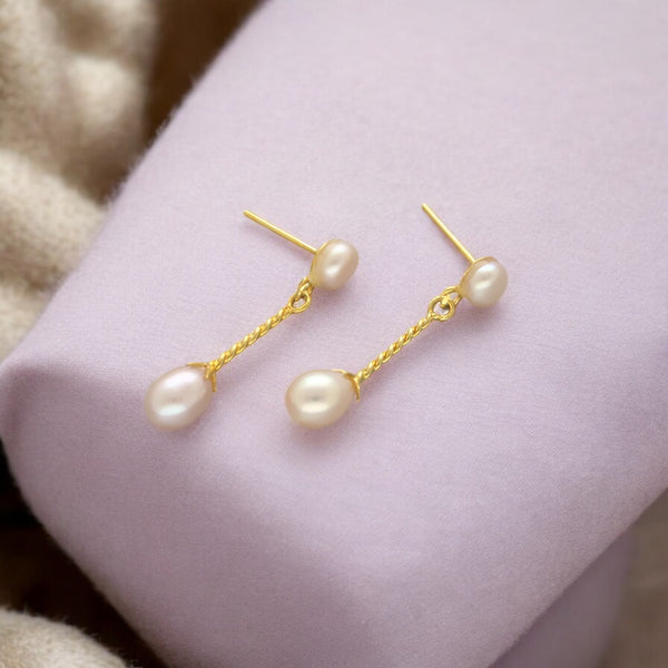 J Pearls Lunai Pearl Earrings - Distacart