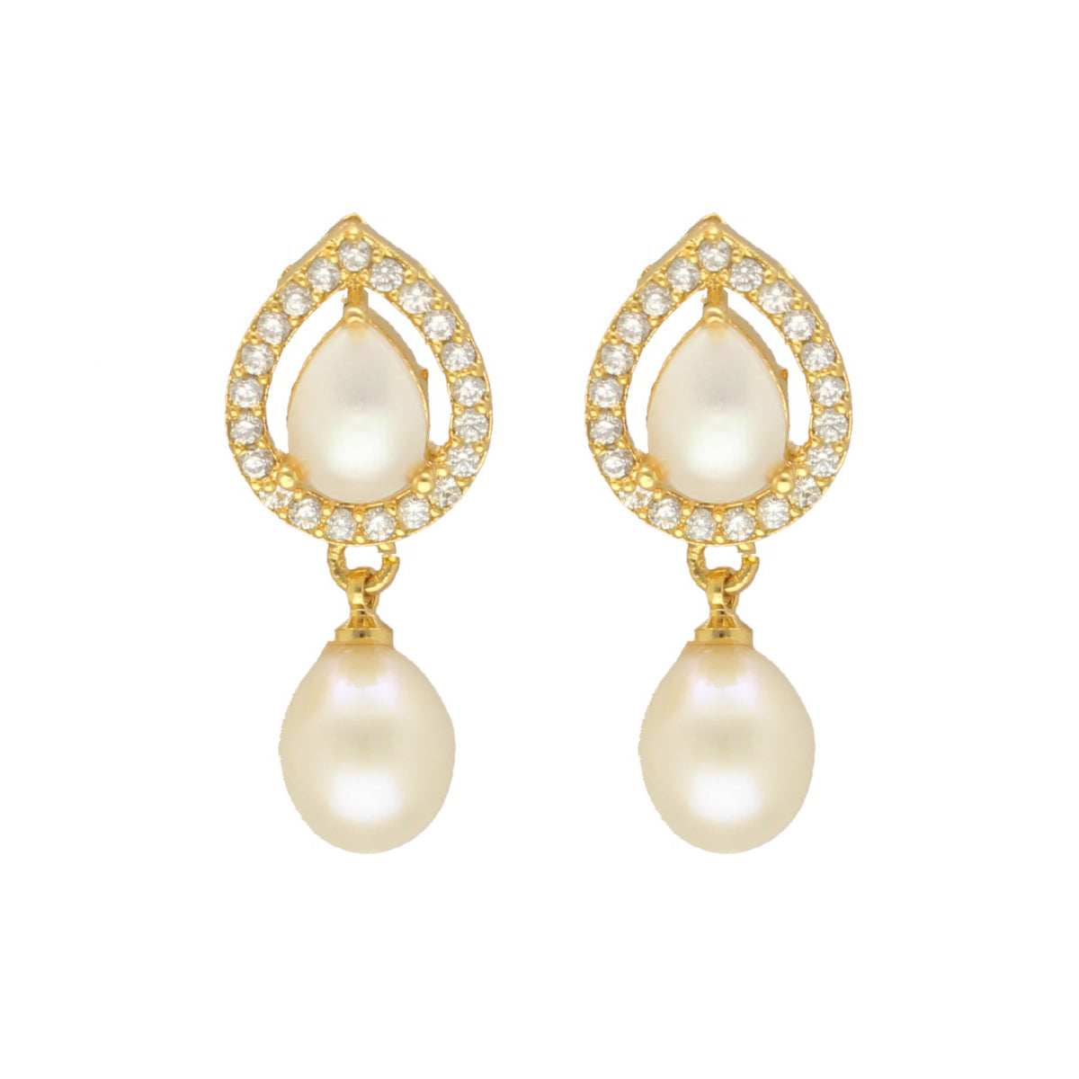 J Pearls Tirna Pearl Earrings - Distacart