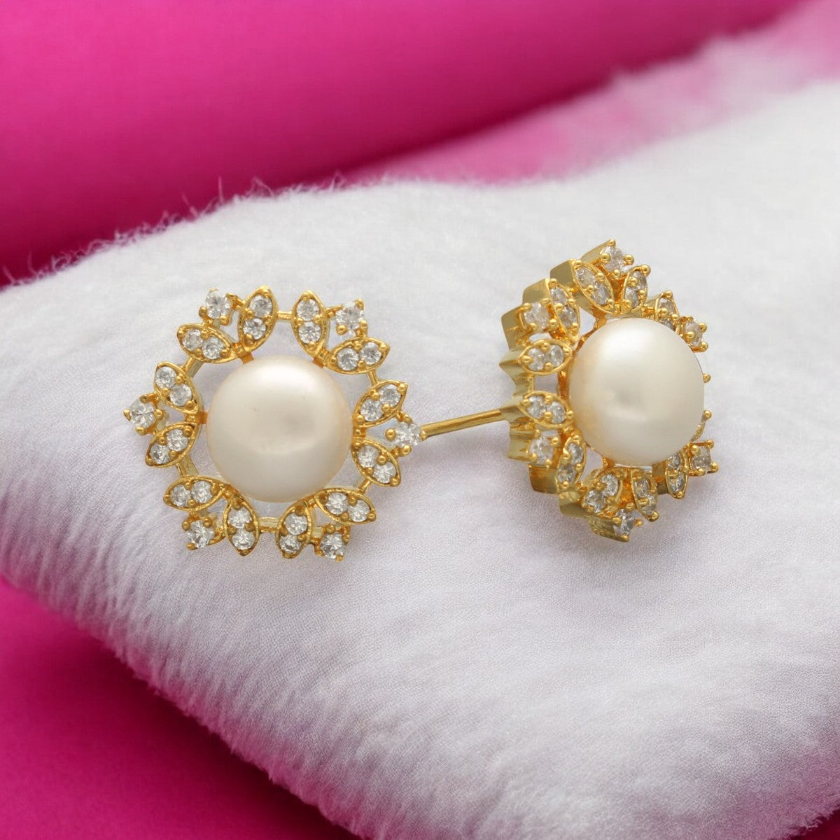 J Pearls Jyvai Pearl Earrings - Distacart