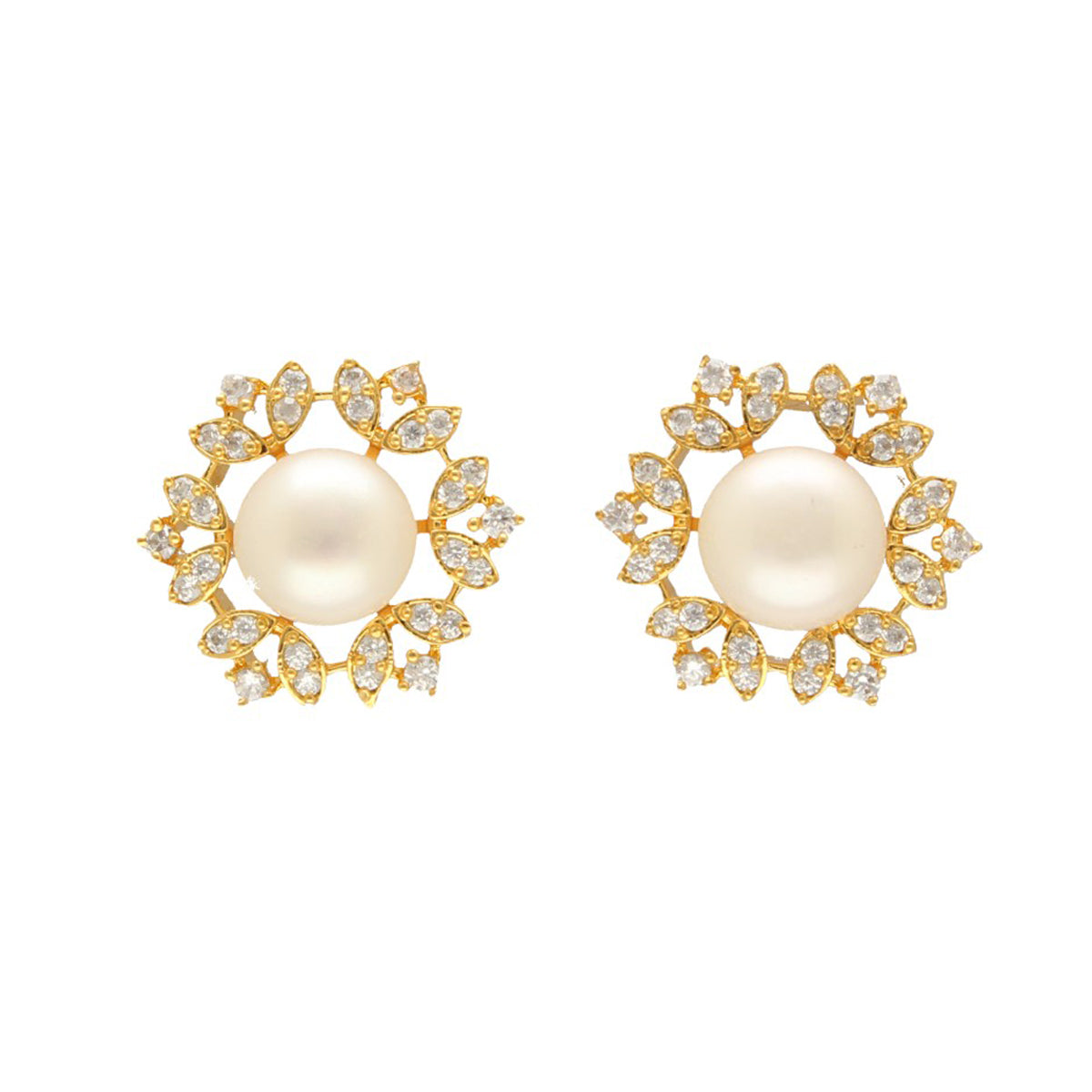 J Pearls Jyvai Pearl Earrings - Distacart