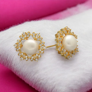 J Pearls Jyvai Pearl Earrings - Distacart