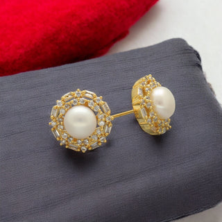 J Pearls Ziven Pearl Earrings - Distacart