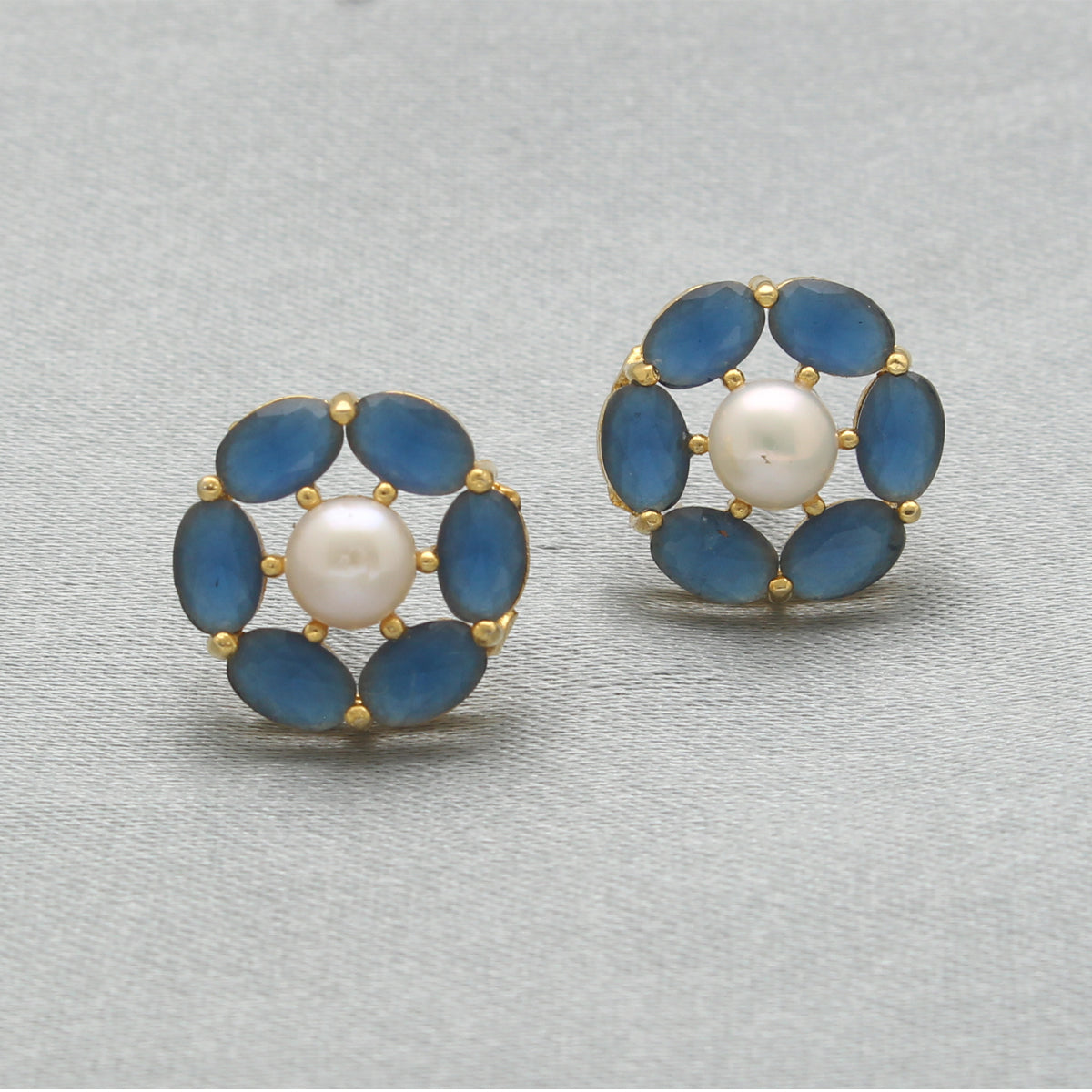 J Pearls Henna Pearl Earrings - Distacart