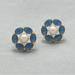 Thumbnail for J Pearls Henna Pearl Earrings - Distacart