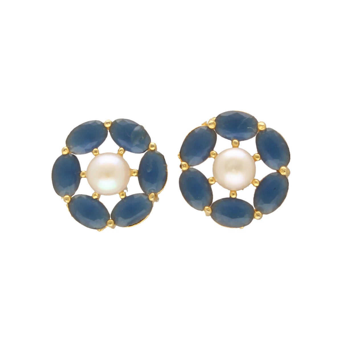 J Pearls Henna Pearl Earrings - Distacart