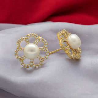 J Pearls Wyra Pearl Earrings - Distacart