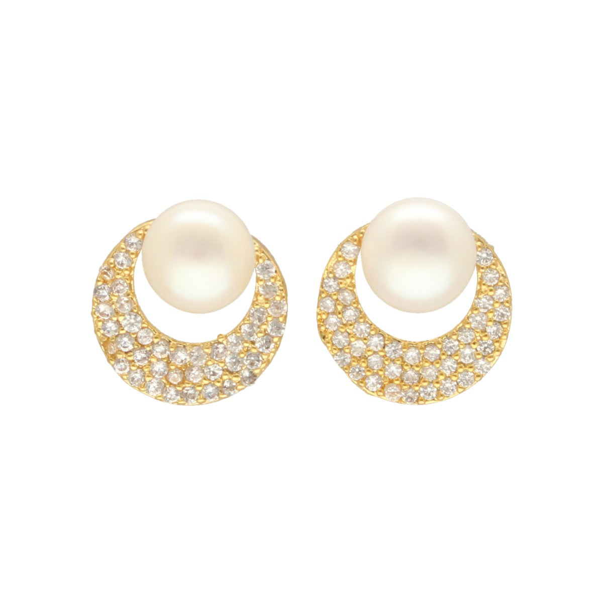J Pearls Faris Pearl Earrings - Distacart