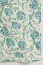 Thumbnail for Ahika White Pure Cotton Floral Printed Straight Suit Set