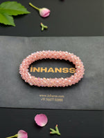 Thumbnail for Inhanns Unisex Crystal Bloom – Adjustable Crystal Bead Bracelets - Baby Pink - Distacart