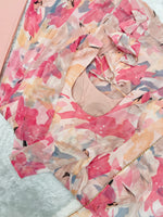 Thumbnail for Lorenvalley Fashion Women Pure Soft Faux Georgette Floral Print Fully Flair Anarkali Kurta Pant With Dupatta Set - Peach - Distacart