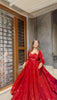 Evanik Red Fendi Silk With thread Sequence Work Anarkali Suit - Distacart